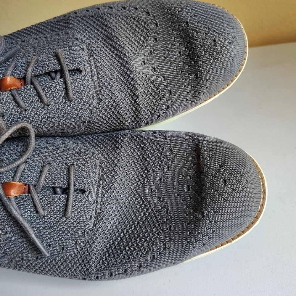 Cole Haan Original Zero Grand Gray Stitchlite Wingtip Oxford Men's Sz 13 Casual